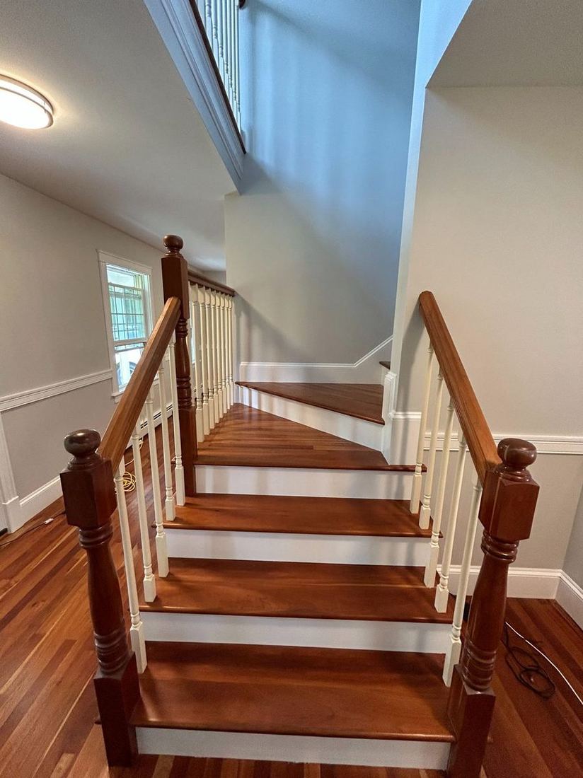 Interior staircase finish work by Cozy Crafter